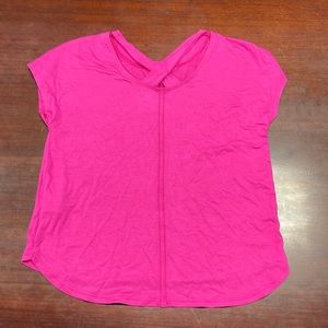 Pink athletic works top